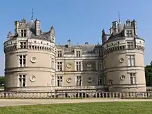 Photographie présentant la façade François 1er, du XVIe siècle