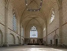 Bóvedas de la capilla del castillo de Angers.