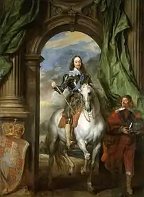 Carlos I con M. de St Antoine, su maestro de equitación, de Van Dyck, 1633.