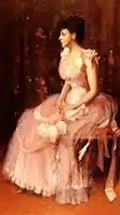 Retrato de señorita en rosa (1888)