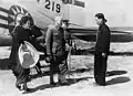 Chiang Kai-shek en una inspección en Taiwán el 1946