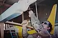 Jefa Miko talla de canoa Alingano Maisu