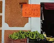 Chiles de chorro