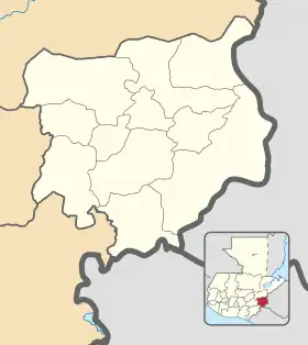 Santiago de Esquipulas ubicada en Chiquimula (departamento)