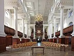 Interior de la Iglesia de Cristo, Spitalfields (1714-1729)