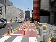 Ciclovía en el distrito de San Borja.