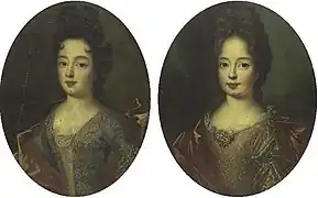 Luisa Francisca (derecha) y su hermana Francisca María (izquierda).
