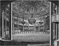 Interior del Cirque Olympique en la rue Faubourg du Temple.