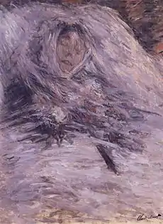 Camille Monet en su lecho de muerte.