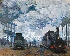 La estación Saint-Lazare, 1877; Claude Monet