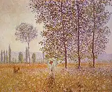 Álamos al sol (1887),  obra de Claude Monet  (74,3 x 93 cm)