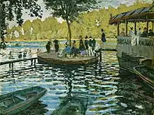La Grenouillère, de Monet, 1869.