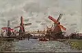 Claude Monet: Molinos de viento en las cercanías de Zaandam