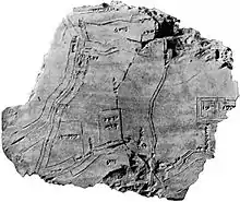 Tablilla ilustrativa del plano de Nippur