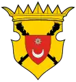 Escudo de Bosnia (siglo XIV), recuperado por nacionalistas serbios en el siglo XIX.