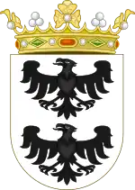 Escudo del Marquesado de Larraín, en conexión con el actual presidente de Concha y Toro.