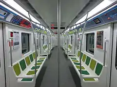 Interior de uno de los coches