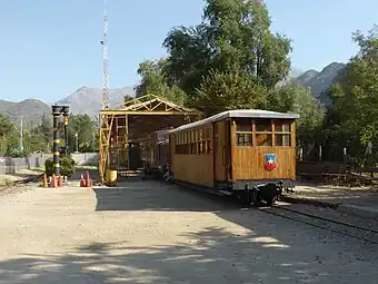 Carro de pasajeros restaurado.