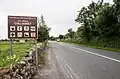 Vista del pueblo llegando desde Ballysadare