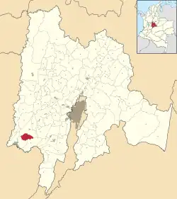 Agua de Dios ubicada en Cundinamarca