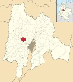 Facatativá ubicada en Cundinamarca