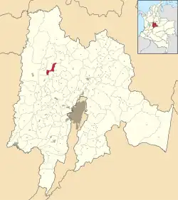 Nimaima ubicada en Cundinamarca