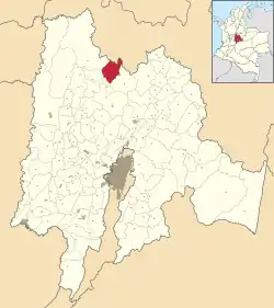 Paime ubicada en Cundinamarca
