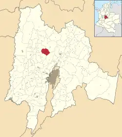 Supatá ubicada en Cundinamarca