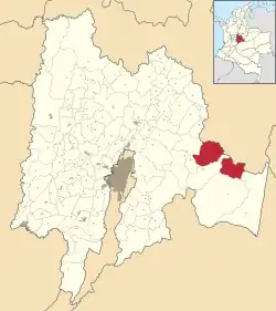 Ubalá ubicada en Cundinamarca
