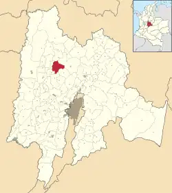 Vergara ubicada en Cundinamarca
