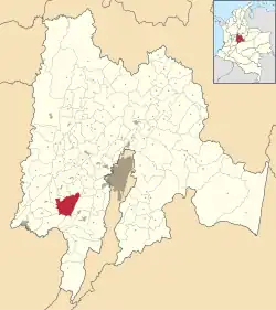 Viotá ubicada en Cundinamarca