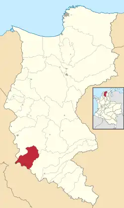 Santa Bárbara de Pinto ubicada en Magdalena (Colombia)
