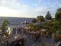 Colonia y su paisaje. Un atardecer en una posada