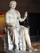 Estatua colosal de Claudio en Herculano.