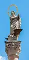 Detalle de la estatua.