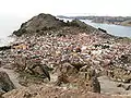 Copacabana y el Lago Titicaca vistos desde Pachataka