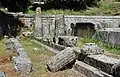 Primer plano del templo de Kardaki.