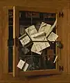 Trompe-l'œil de un gabinete abierto (1666-1678), colección privada