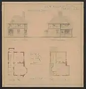 Dibujo arquitectónico, 1889.