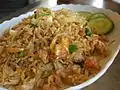 Khao phat pu, arroz frito thai con carne de cangrejo.