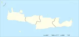 Malia ubicada en Creta