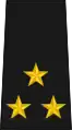 Galones de capitán de navío de la Marina de Guerra Revolucionaria de Cuba.