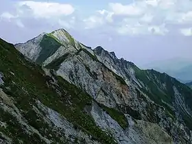 Kengamine  la cumbre más alta del Monte Daisen