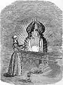 Sumo sacerdote junto al Arca de la Alianza