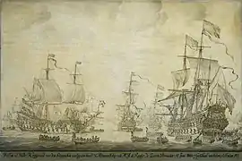 Reunión de batalla en el De Zeven Provinciën, 1666