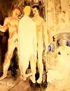 Baño turco con autorretrato (1918).