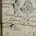 Detalle del Margen Acta Original de Bautismo del General Justo Rufino Barrios donde se desmiente la transcripción hecha en el periódico "La Gaceta".