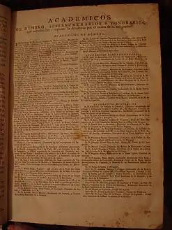 Diccionario de la lengua castellana compuesto por la Real Academia Española […]. Académicos.