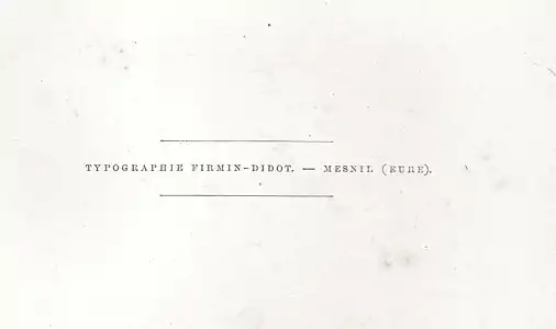 Didot en Histoire d'un trop bon chien de Gaspard de Cherville, 1867. En la última "N" la línea fina de la vertical ha desaparecido por completo debido al tamaño minúsculo.
