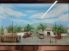 Cruce de tranvías en Irarrázaval con Pedro de Valdivia (Ñuñoa)